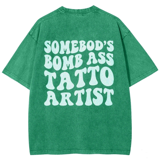 Tatto Artist Unisex Fit Washed T-Shirt Customscool