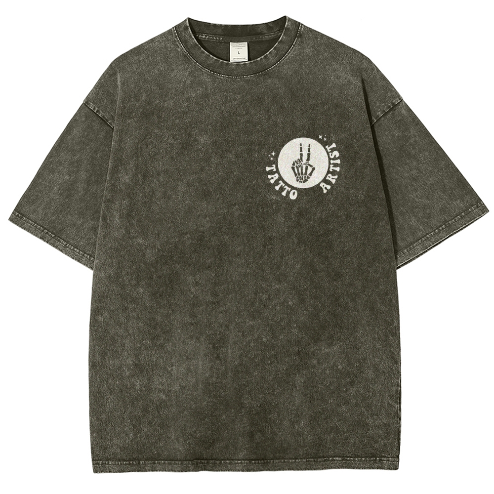 Tatto Artist Unisex Fit Washed T-Shirt Customscool