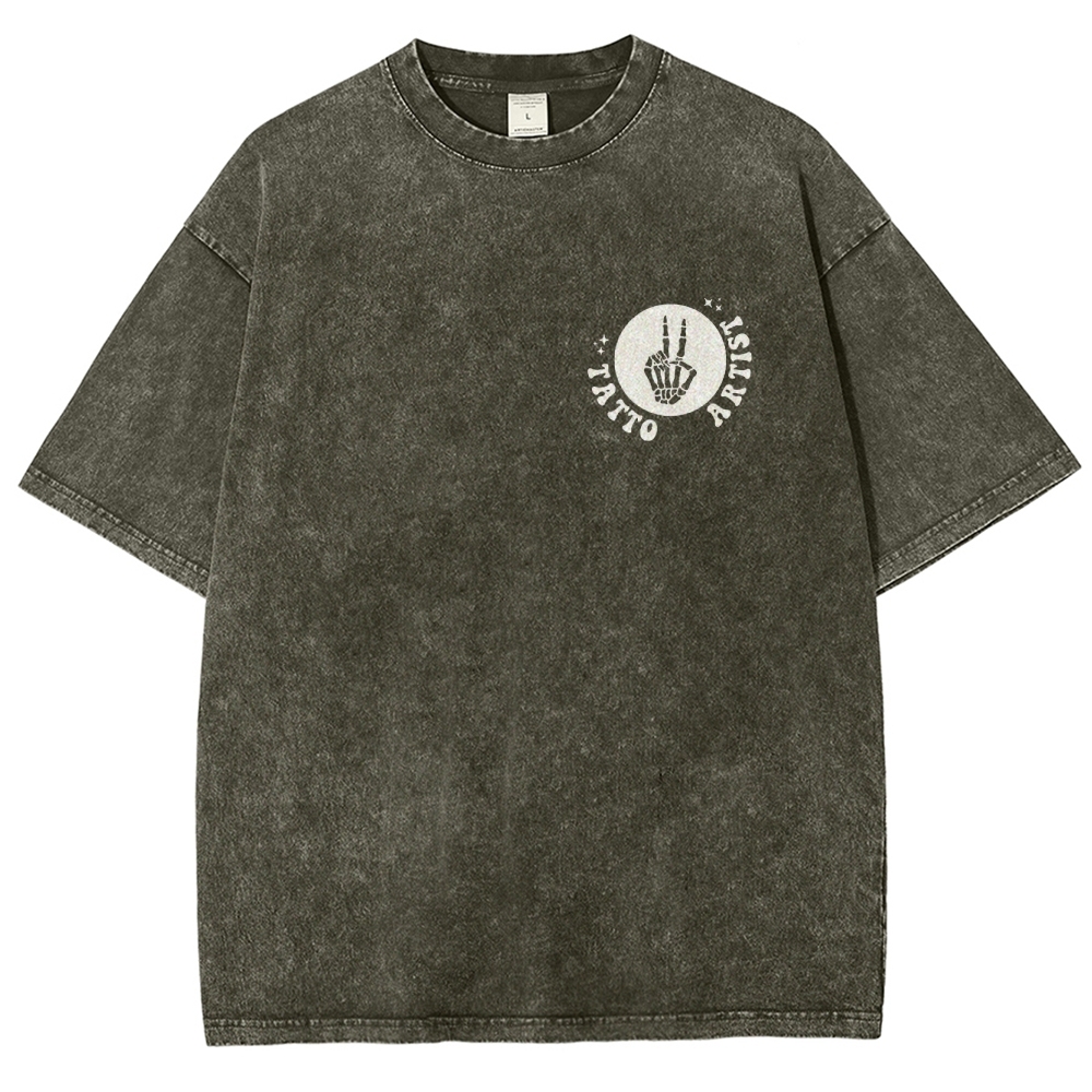 Tatto Artist Unisex Fit Washed T-Shirt Customscool