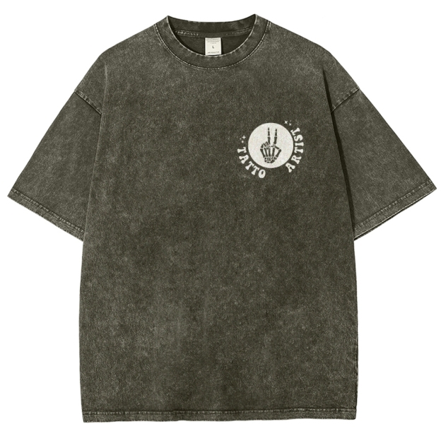 Tatto Artist Unisex Fit Washed T-Shirt Customscool