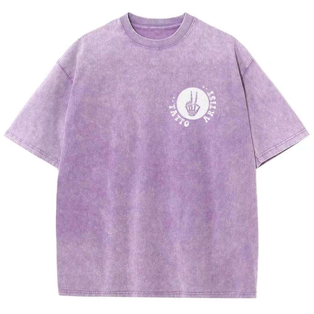 Tatto Artist Unisex Fit Washed T-Shirt Customscool