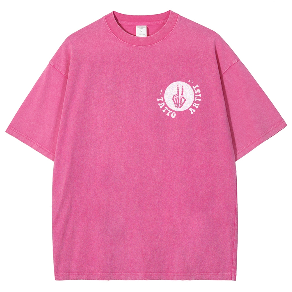 Tatto Artist Unisex Fit Washed T-Shirt Customscool