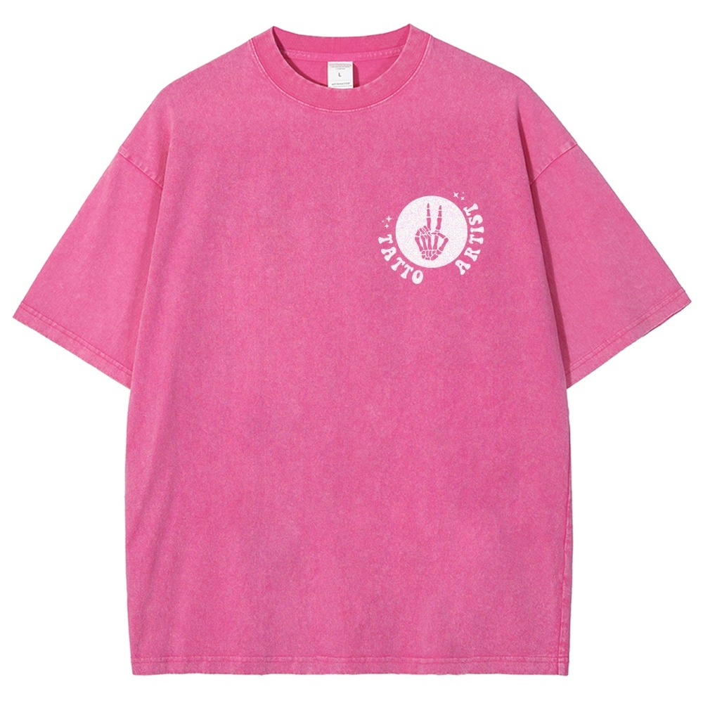 Tatto Artist Unisex Fit Washed T-Shirt Customscool