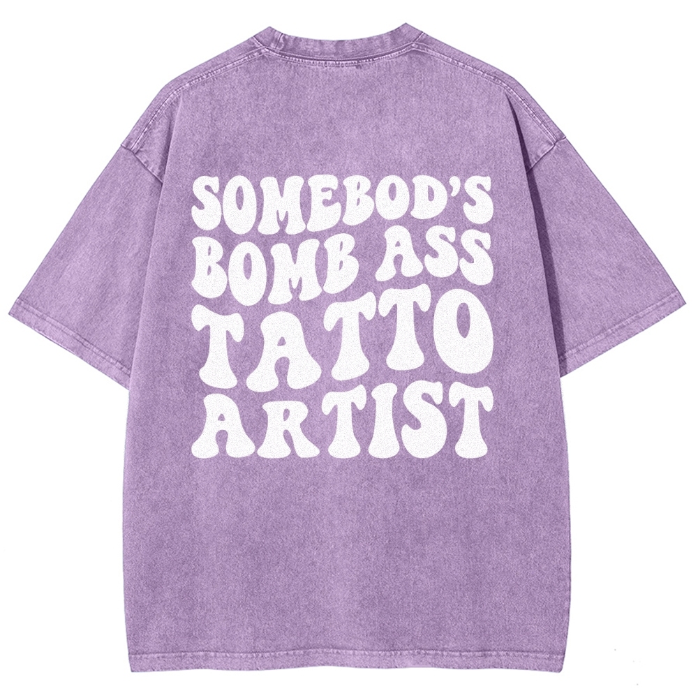 Tatto Artist Unisex Fit Washed T-Shirt Customscool