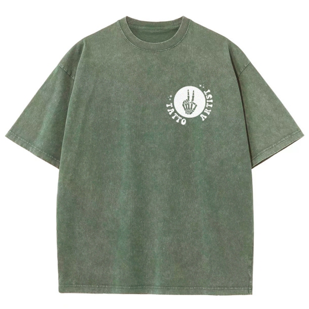 Tatto Artist Unisex Fit Washed T-Shirt Customscool