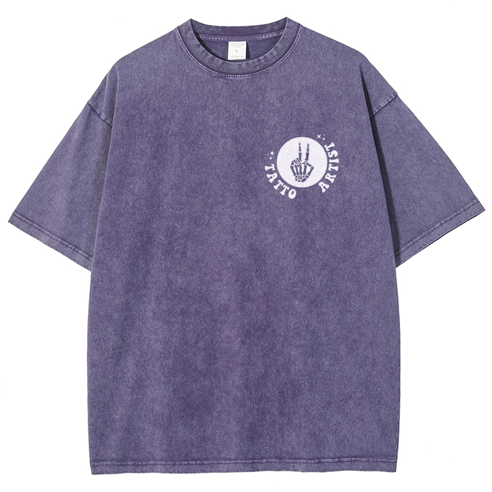 Tatto Artist Unisex Fit Washed T-Shirt Customscool
