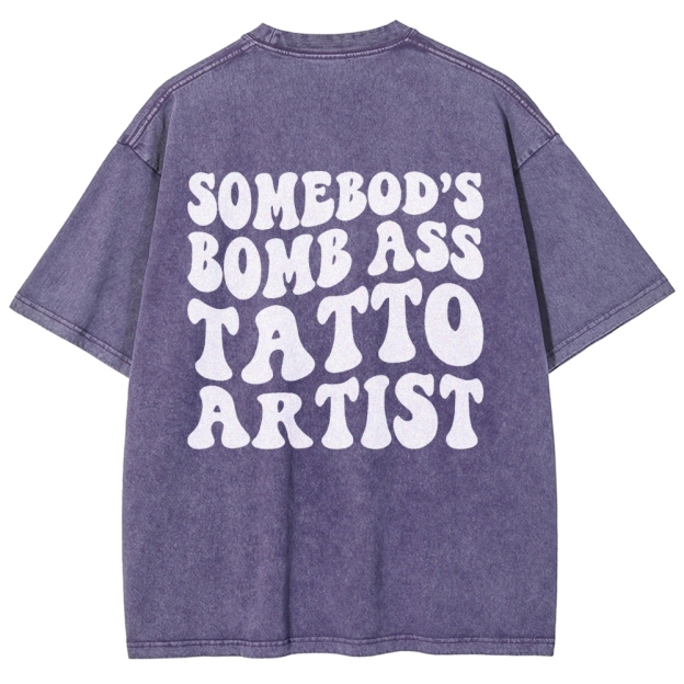 Tatto Artist Unisex Fit Washed T-Shirt Customscool