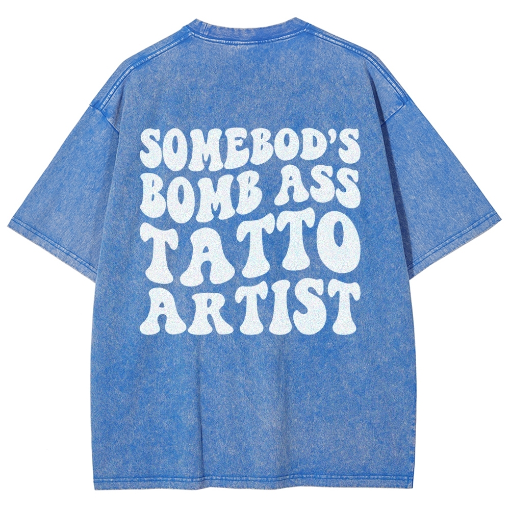 Tatto Artist Unisex Fit Washed T-Shirt Customscool