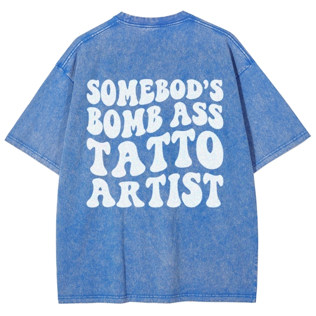 Tatto Artist Unisex Fit Washed T-Shirt Customscool