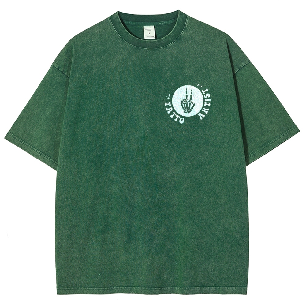 Tatto Artist Unisex Fit Washed T-Shirt Customscool