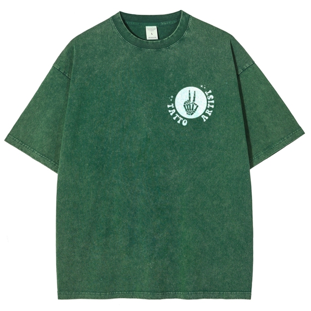 Tatto Artist Unisex Fit Washed T-Shirt Customscool