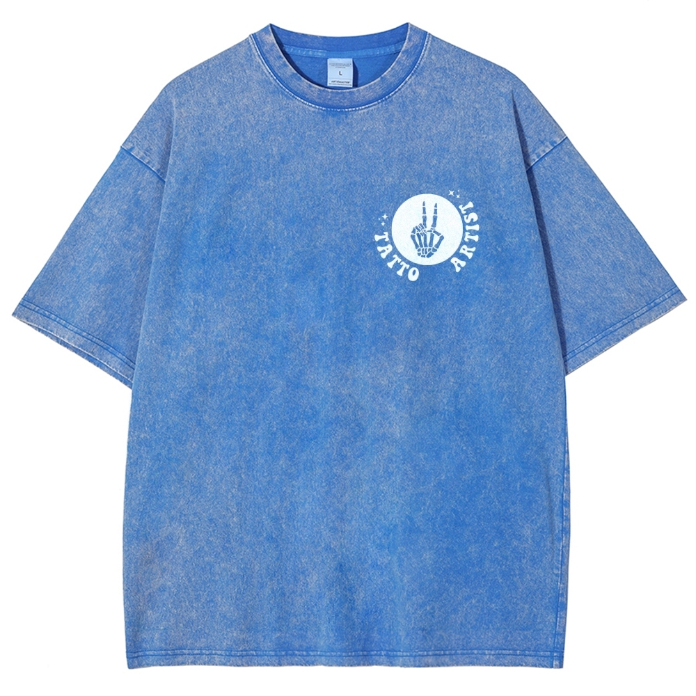 Tatto Artist Unisex Fit Washed T-Shirt Customscool
