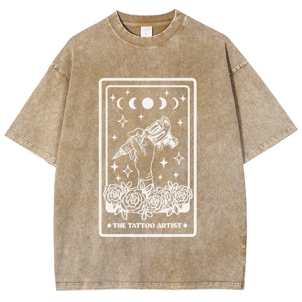 Tattoo Artist Unisex Fit Washed T-Shirt Customscool