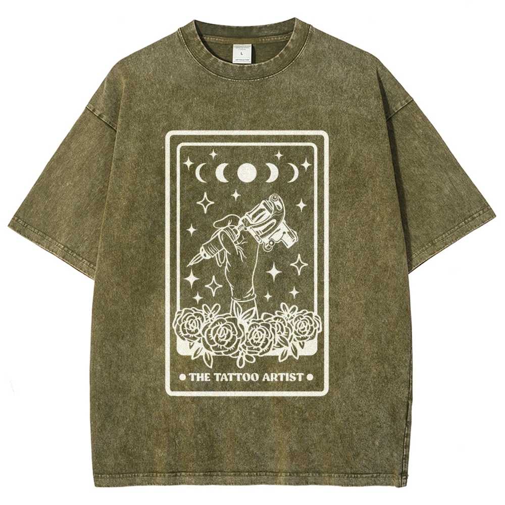 Tattoo Artist Unisex Fit Washed T-Shirt Customscool