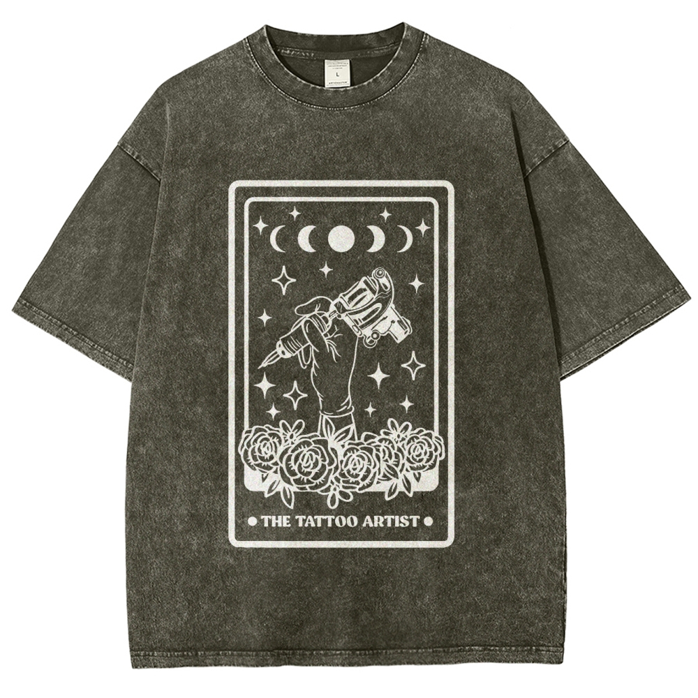 Tattoo Artist Unisex Fit Washed T-Shirt Customscool