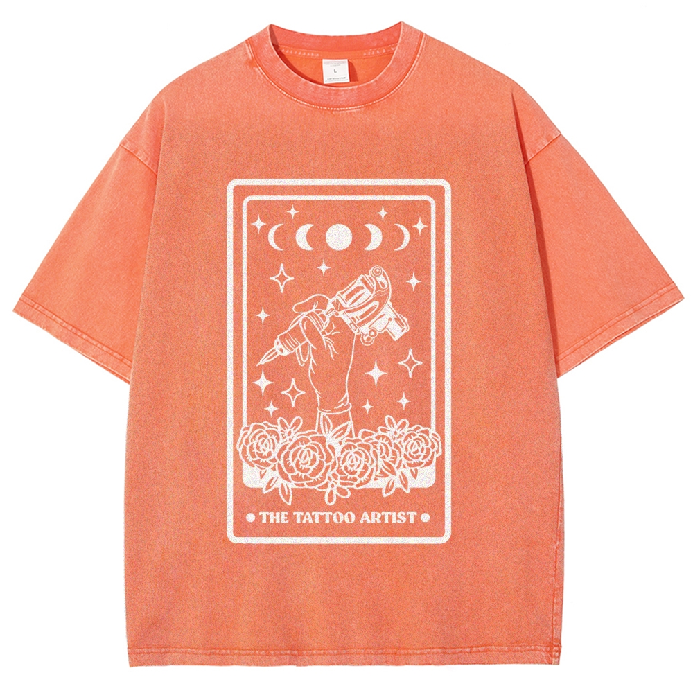 Tattoo Artist Unisex Fit Washed T-Shirt Customscool