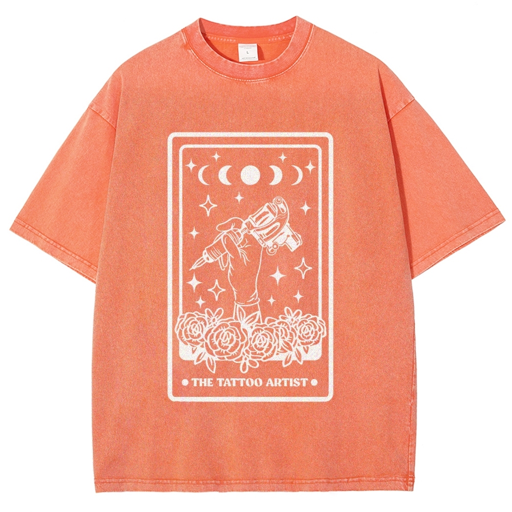 Tattoo Artist Unisex Fit Washed T-Shirt Customscool
