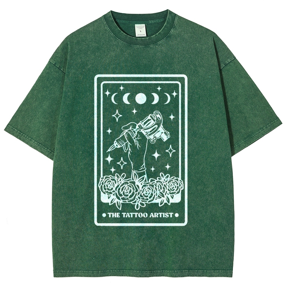 Tattoo Artist Unisex Fit Washed T-Shirt Customscool