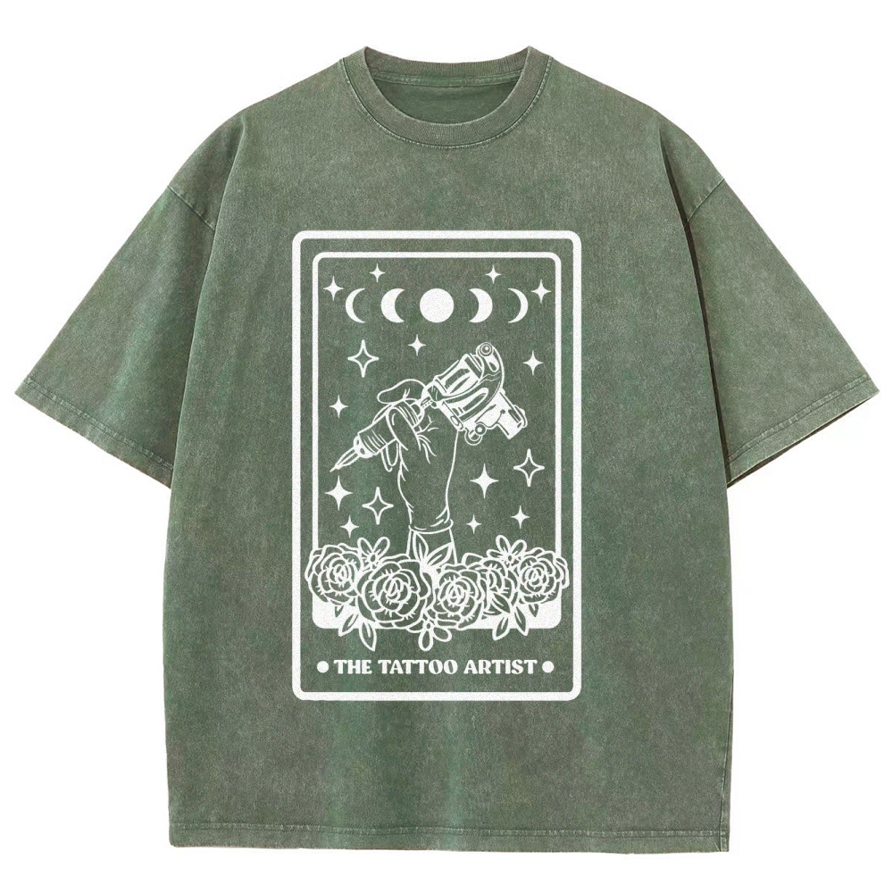 Tattoo Artist Unisex Fit Washed T-Shirt Customscool