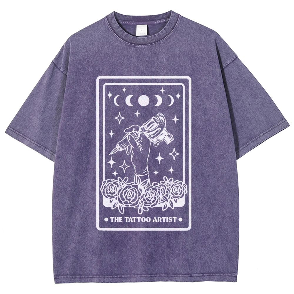 Tattoo Artist Unisex Fit Washed T-Shirt Customscool