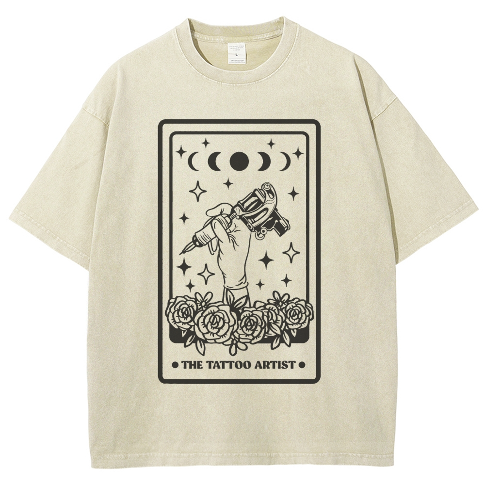Tattoo Artist Unisex Fit Washed T-Shirt Customscool