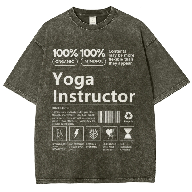 Yoga Instructor Unisex Fit Washed T-Shirt Customscool