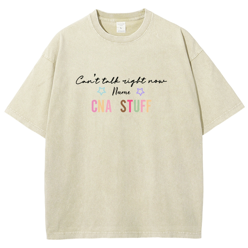 Cna Stuff Addcustom Unisex Fit Washed T-Shirt Customscool
