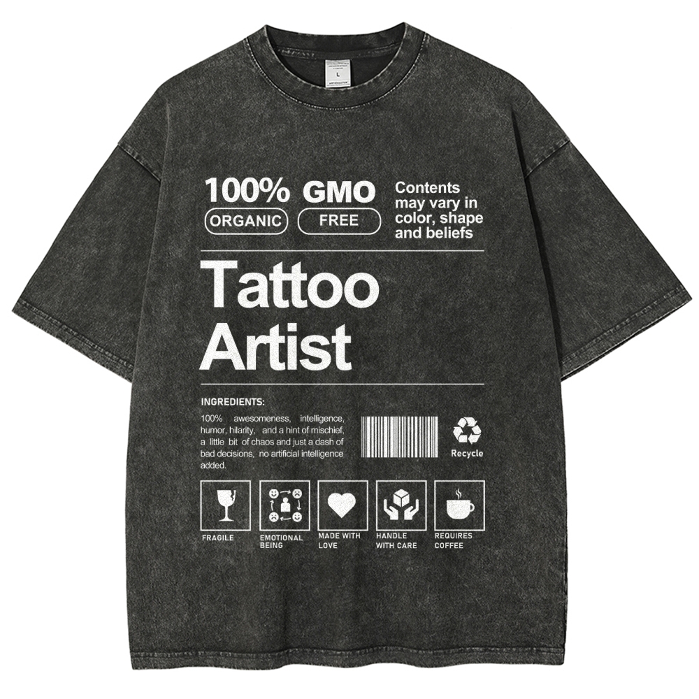 Tattoo Artist Unisex Fit Washed T-Shirt Customscool