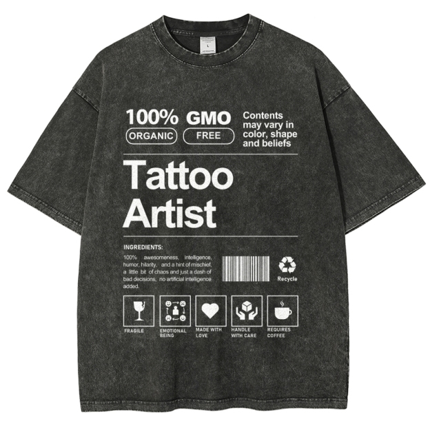 Tattoo Artist Unisex Fit Washed T-Shirt Customscool