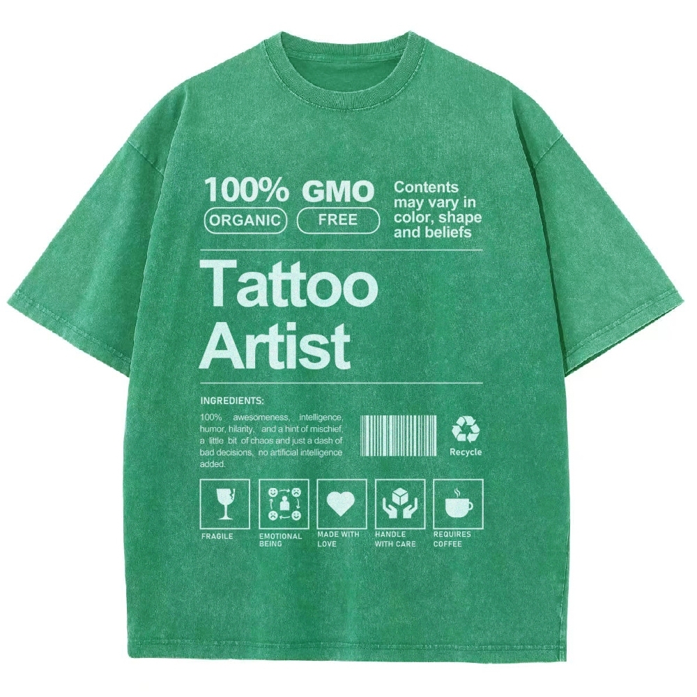 Tattoo Artist Unisex Fit Washed T-Shirt Customscool