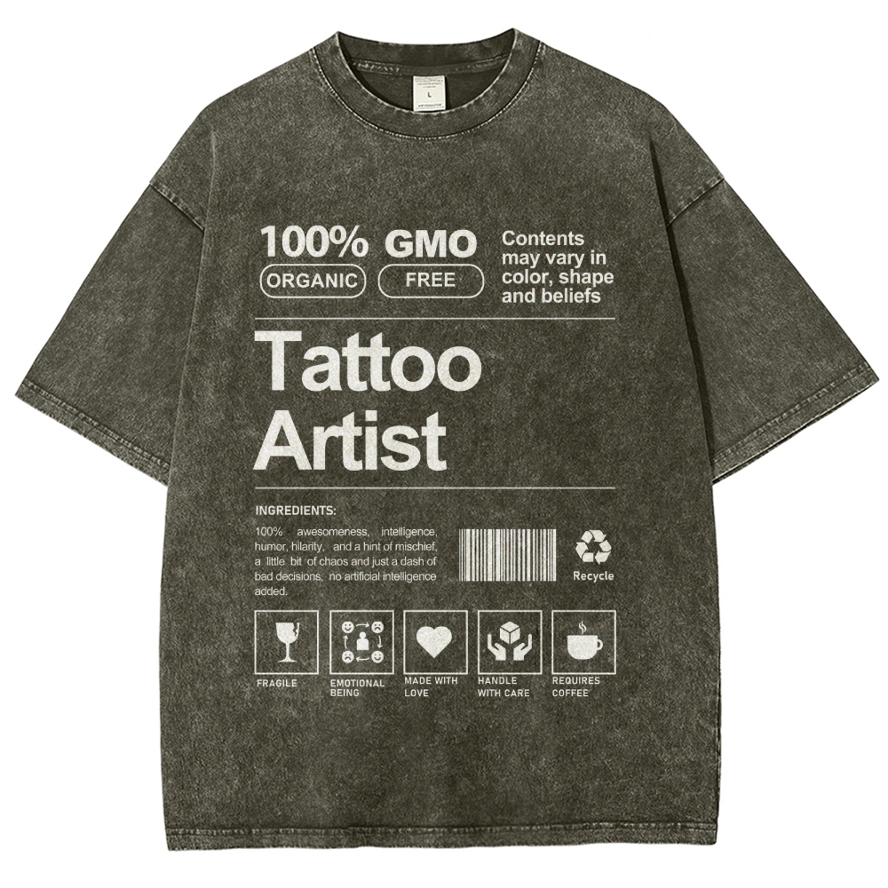 Tattoo Artist Unisex Fit Washed T-Shirt Customscool