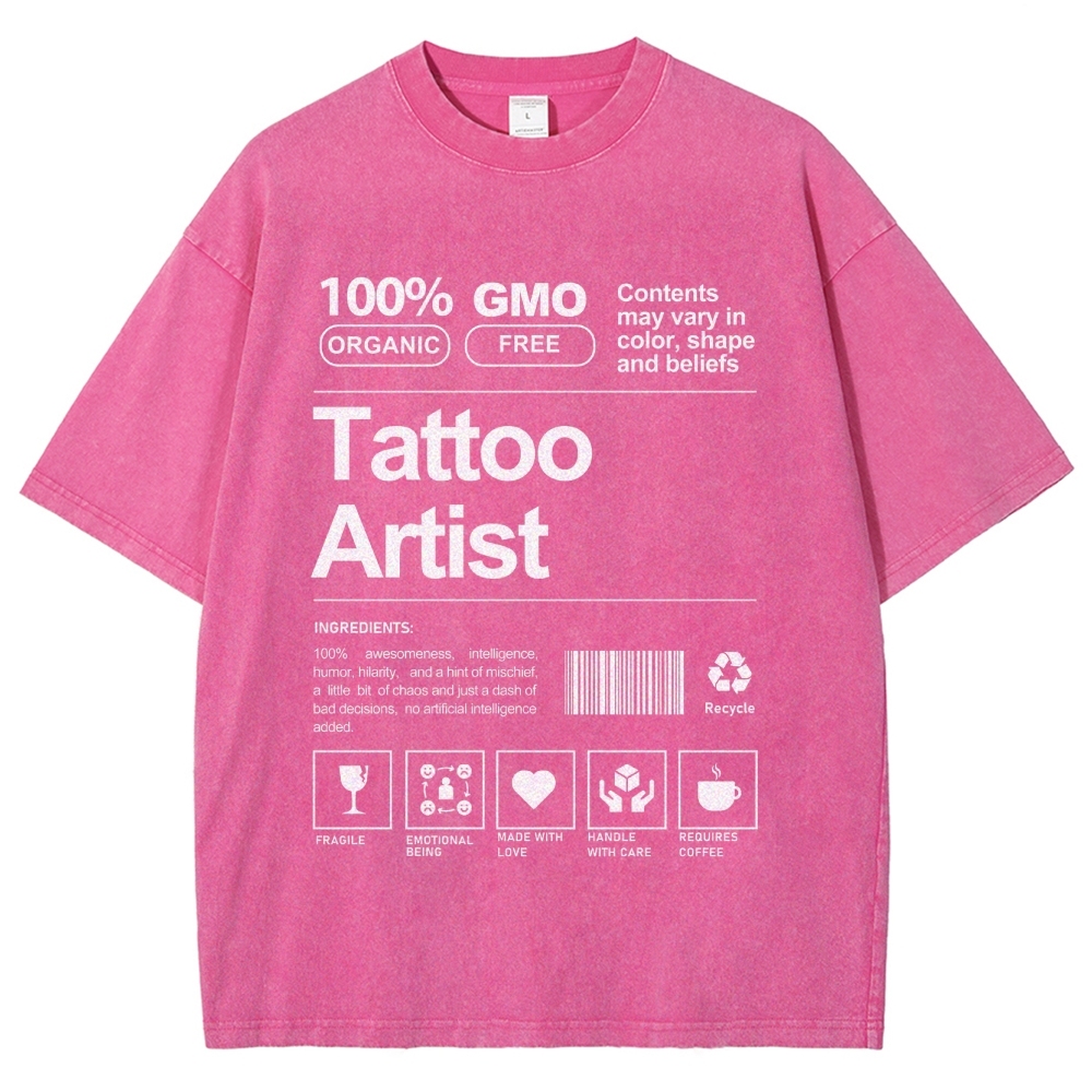 Tattoo Artist Unisex Fit Washed T-Shirt Customscool