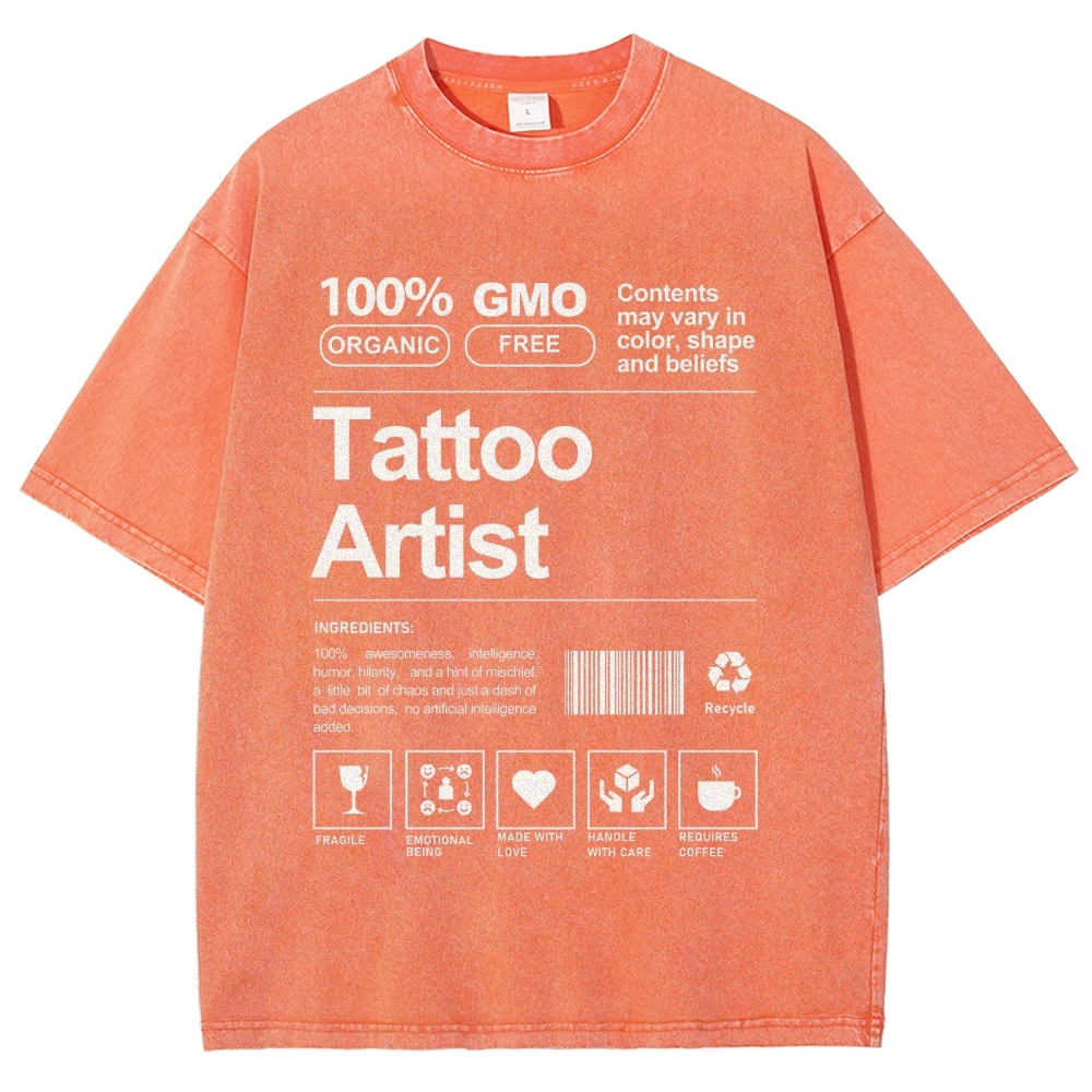 Tattoo Artist Unisex Fit Washed T-Shirt Customscool