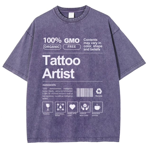 Tattoo Artist Unisex Fit Washed T-Shirt Customscool