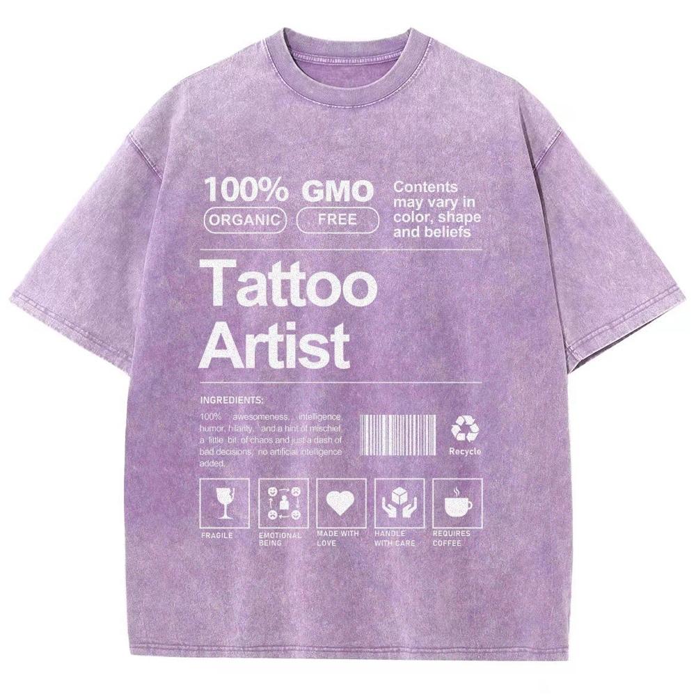 Tattoo Artist Unisex Fit Washed T-Shirt Customscool