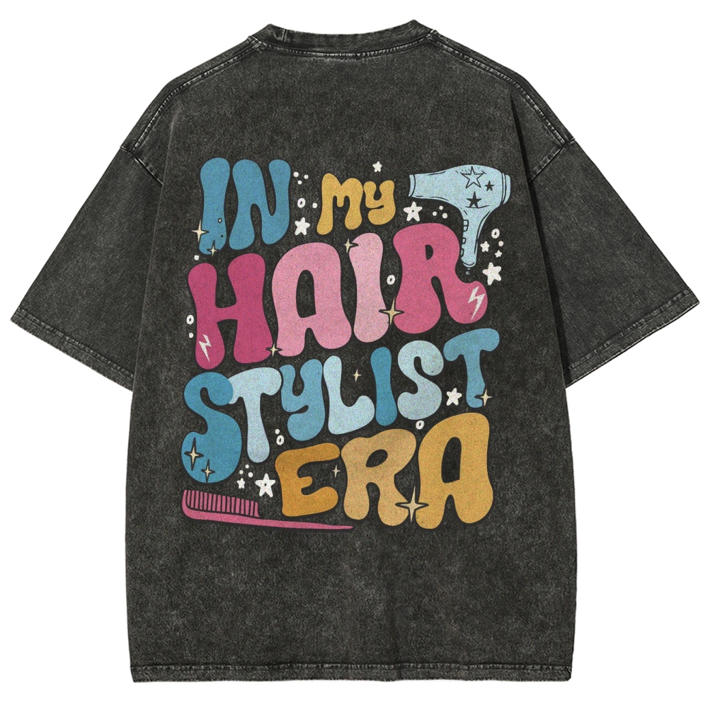 Hairstylist Unisex Fit Washed T-Shirt Customscool