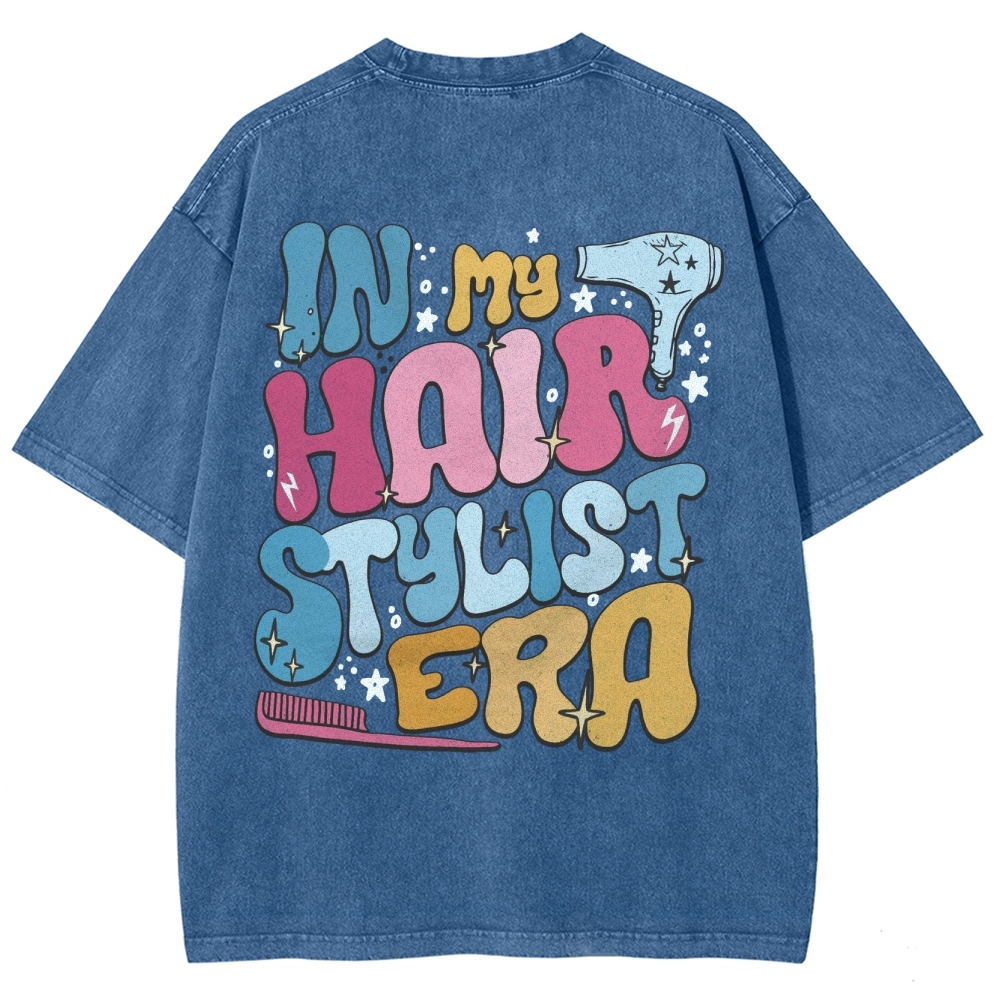 Hairstylist Unisex Fit Washed T-Shirt Customscool