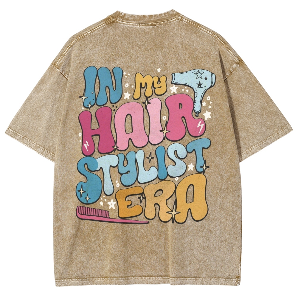 Hairstylist Unisex Fit Washed T-Shirt Customscool