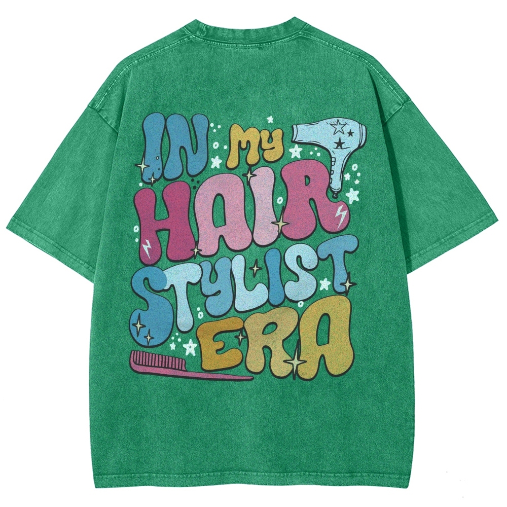 Hairstylist Unisex Fit Washed T-Shirt Customscool