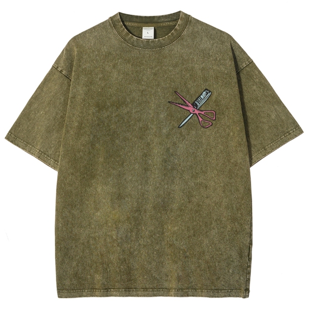 Hairstylist Unisex Fit Washed T-Shirt Customscool