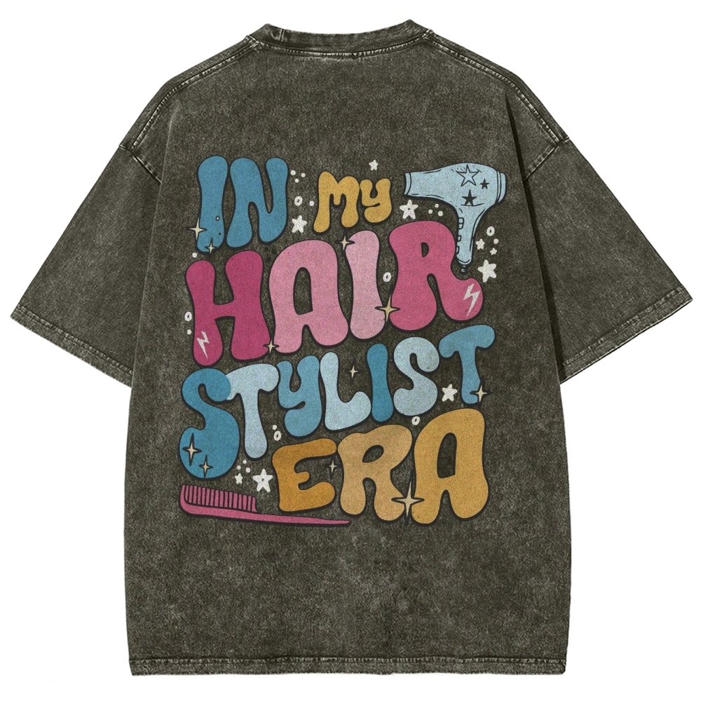 Hairstylist Unisex Fit Washed T-Shirt Customscool