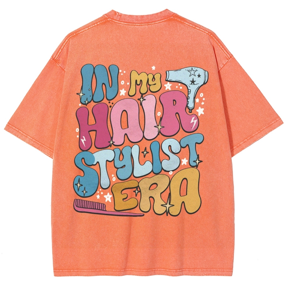 Hairstylist Unisex Fit Washed T-Shirt Customscool