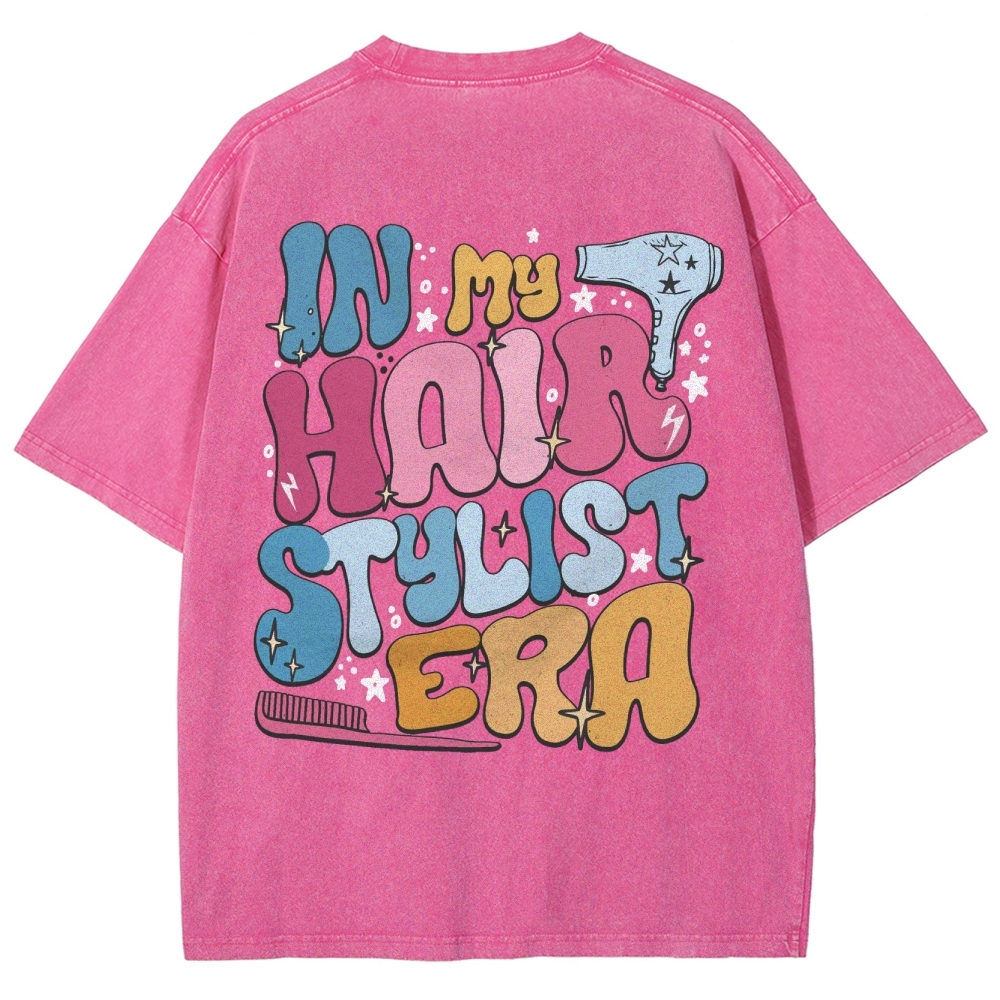 Hairstylist Unisex Fit Washed T-Shirt Customscool