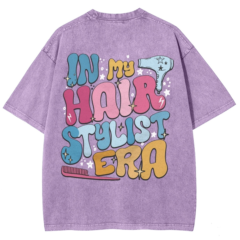 Hairstylist Unisex Fit Washed T-Shirt Customscool