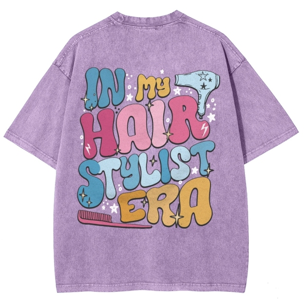 Hairstylist Unisex Fit Washed T-Shirt Customscool
