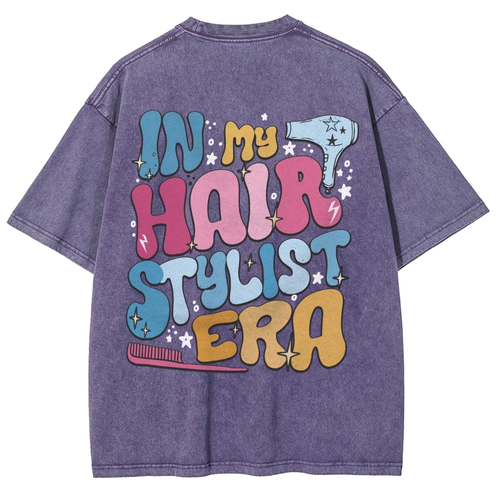 Hairstylist Unisex Fit Washed T-Shirt Customscool