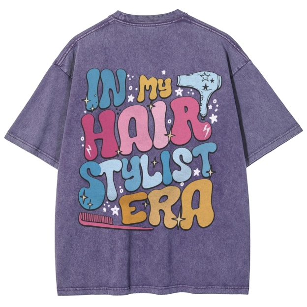 Hairstylist Unisex Fit Washed T-Shirt Customscool