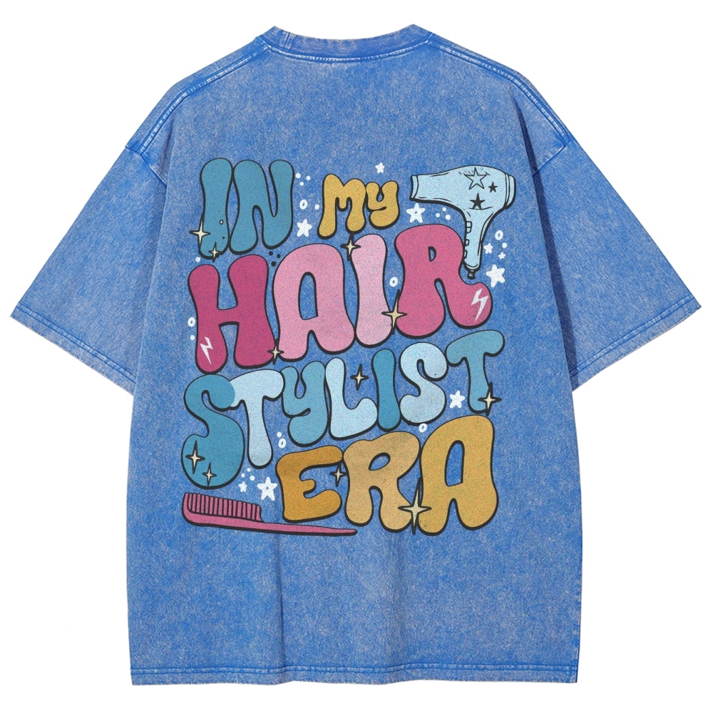 Hairstylist Unisex Fit Washed T-Shirt Customscool