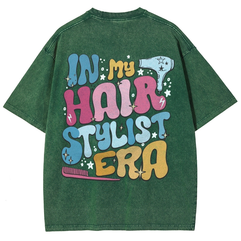 Hairstylist Unisex Fit Washed T-Shirt Customscool