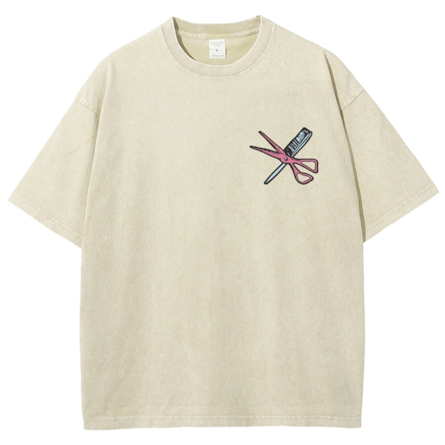 Hairstylist Unisex Fit Washed T-Shirt Customscool